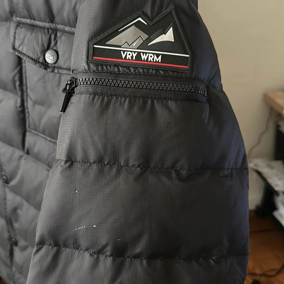 VRY WRM Insulated Down Puffer Coat Black Casual Quilted, Size XXL - Picture 4 of 16